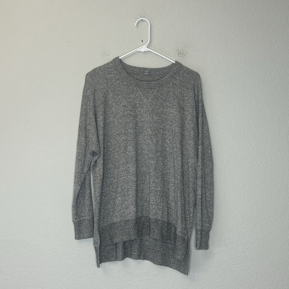 Aerie Cozy Slouchy Oversized Crewneck Gray Grey Sweater Women's Size S